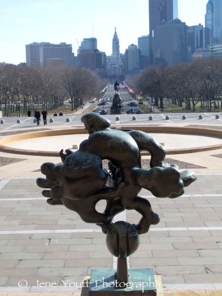 Ben Franklin Pky & downtown Philadelphia