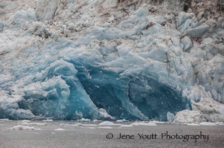 Prince William Sound blue ice glacier