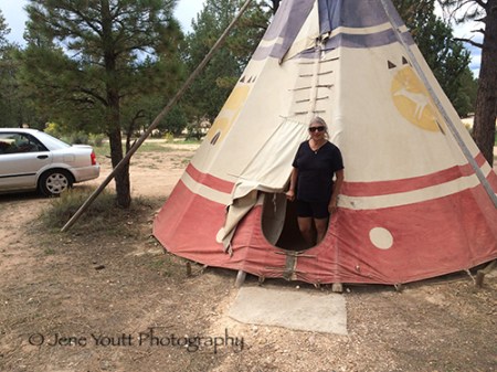 mary in teepee