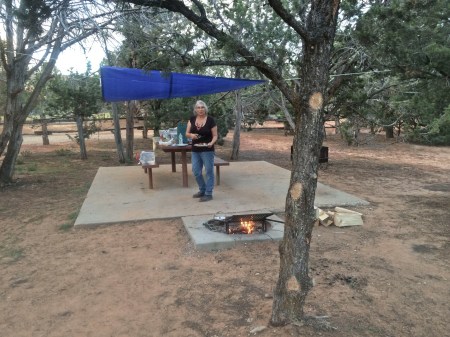 picnic table with rain cover